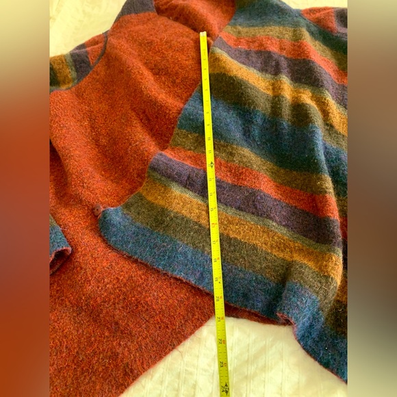 Sarah Pacini Lagenlook Oversized Mohair-Wool Blend Cardigan Laine - Picture 5 of 12